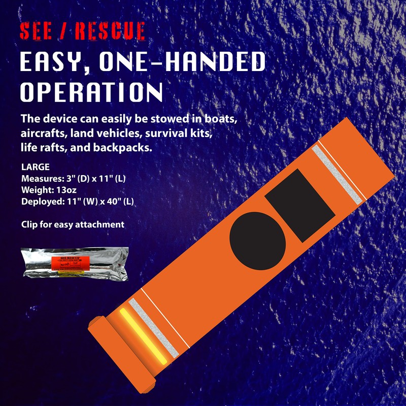 SEE/RESCUE Streamer Survival Tool - The Easy to Use, Portable