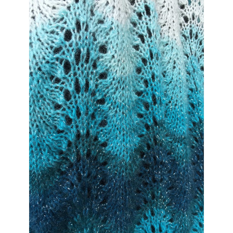 Knitting Kit for Turquoise Wrap/Shawl