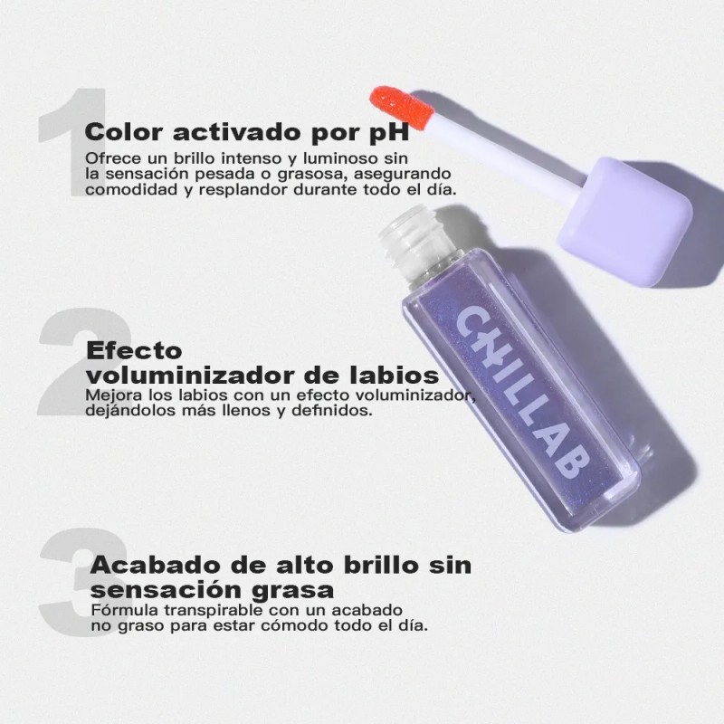 Chillab Aceite Labial Lila Mágico Voluminizador Hidratante