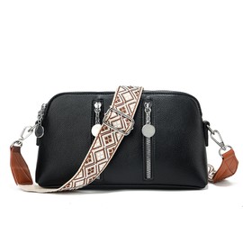 LEMEDE Purse Strap,1.5" Leather End Shoulder Strap Adjustable Replacement,Retro Multi-pattern Crossbody Bag Straps