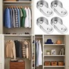 Elegaperma 4Pcs Closet Rod Hanger, Stainless Steel Closet Rod Holders