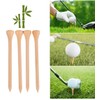 30 Pcs Bamboo Golf Tees 7cm, Bamboo Driver Tees, Golf