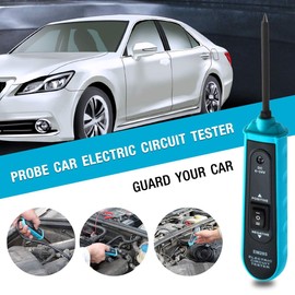 allsun 6-24Vdc Auto Power Circuit Probe Tester,Power Circuit Detector Electric Test Tool Kit Pen,Short Circuit Finder Test Light Continuity/Polarity of a Voltage,Test Lead 5M(16Ft) Light & Buzzer