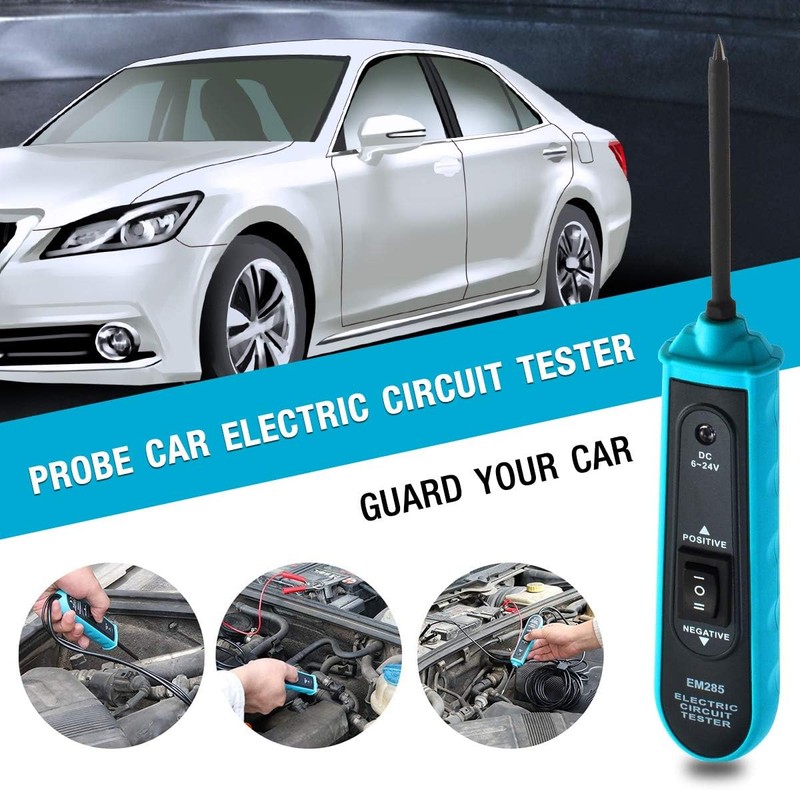 allsun 6-24Vdc Auto Power Circuit Probe Tester,Power Circuit Detector Electric