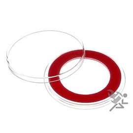 (10) Air-tite 32mm Red Velour Colored Ring Coin Holder Capsules for 1oz American Gold Eagles and 1oz Gold Krugerrands & Kangaroos