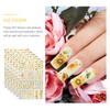 Baluue 2sets Nail Art Sticker Strips Flower Designs Girls Nail