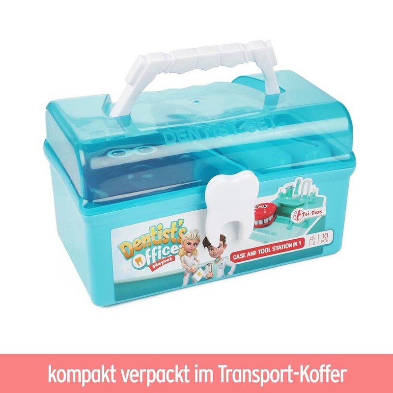 BEMIRO Dentist Toy for Children Suitcase Set - 10 Pieces