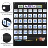 Eamay Classroom Monthly Calendar Pocket Chart with 45 Pocket, 3