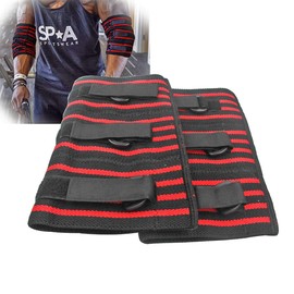 Adjustable Elbow Sleeve, 1 Pair Strong Elebow Support Brace Compression Powerlifting, Weightlifting Man (XL)