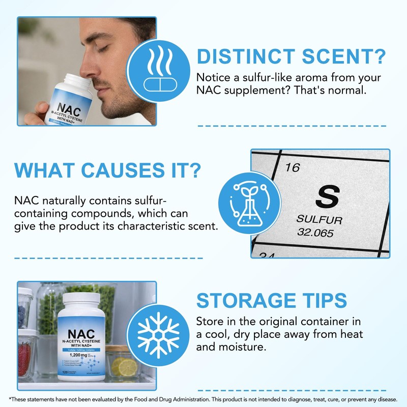 NAC N-Acetyl Cysteine with NAD+ 1200mg - 120 Capsules