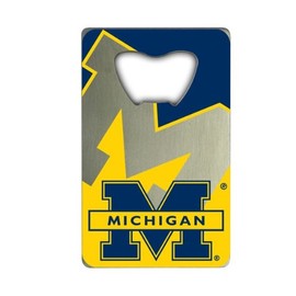 FANMATS 62582 Michigan Wolverines Credit Card Style Bottle Opener - 2” x 3.25