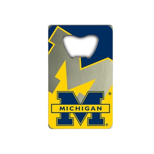 FANMATS 62582 Michigan Wolverines Credit Card Style Bottle Opener - 2” x 3.25