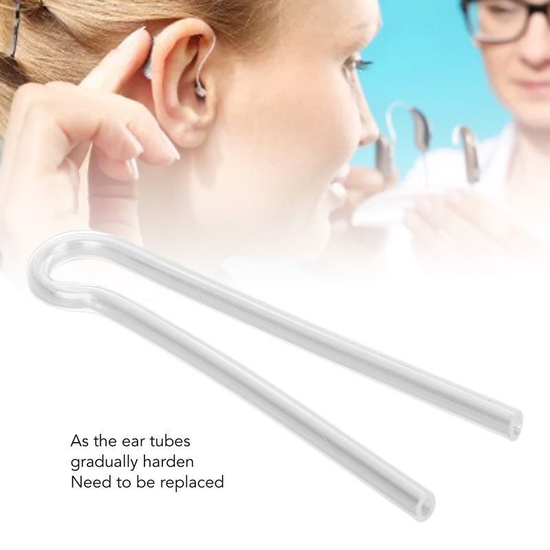 10PCS Sound Aid Tubes Replacement Easy Installation Accessory Silicone Preformed