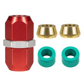 Air Conditioning Repair Splice Connector Kit for 5/16'' Replacement for 800-643,Aluminum Lines Line Splices Connector Works for A/C, coolant, heater, oil, P/S return, Trans line repairs