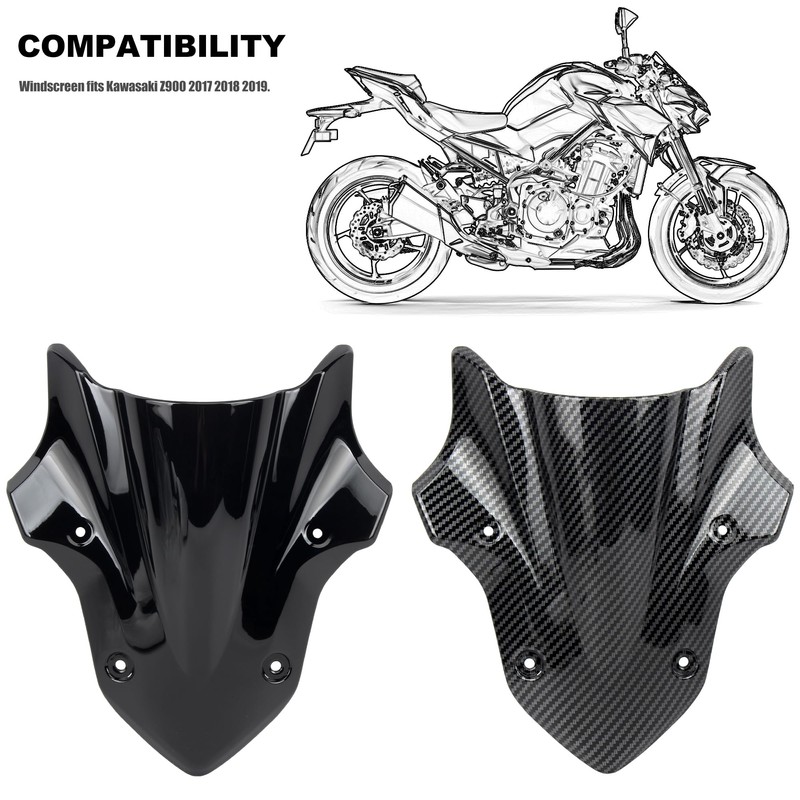 Motorcycle Windshield Windscreen,Front Wind Shield Screen Deflector Parts For Kawasaki