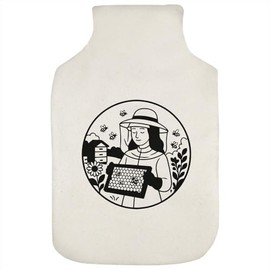 'Beekeeper with Bees' Hot Water Bottle Cover (HW00041677)