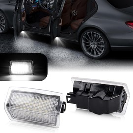 POPMOTORZ LED Car Door Light, Pack of 2 LED Interior Lighting Car Door Lighting for E-Class W176 B-Class E-Class ML-Class GL-Class 4MATIC, White