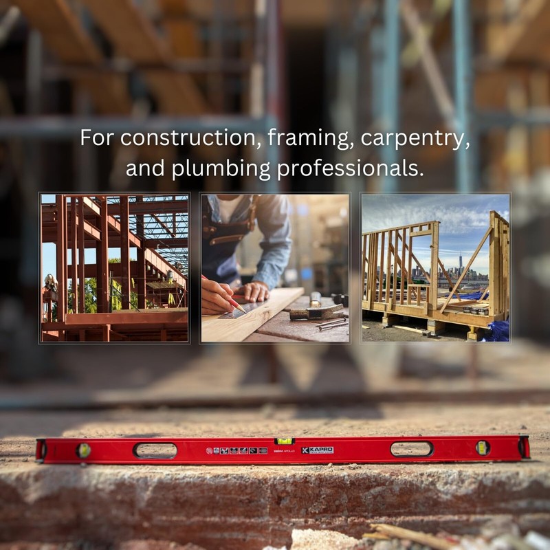 Kapro - 985-41X Apollo Heavy-Duty Professional Box Level - Features
