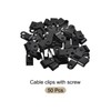 Rebower R Type Cable Clamp Wire Management Clips (With Screws)