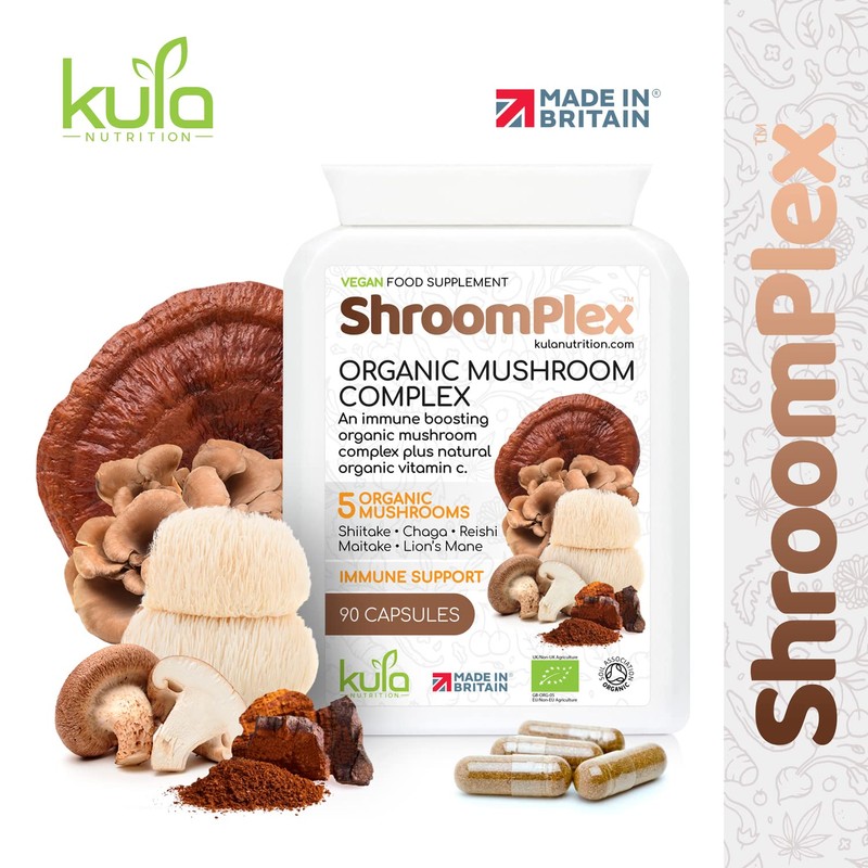 ShroomPlex Organic Mushroom Complex - Immune Boosting Mushroom Blend -