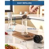 CIRCLE JOY Premium Manual Salt and Pepper Grinder Set, Refillable