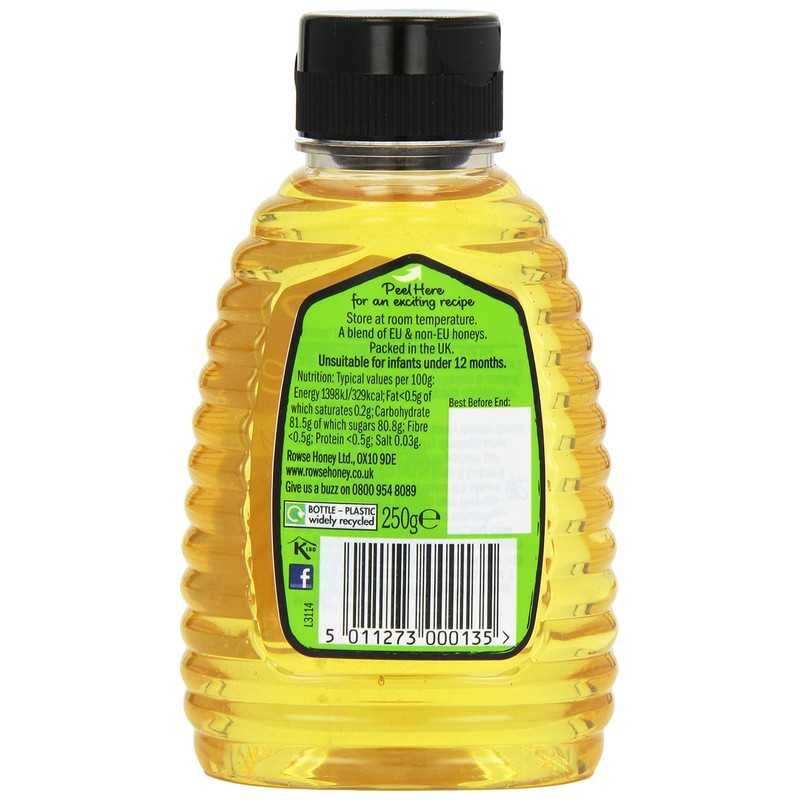 Rowse Squeezy Acacia Honey 250 g (Pack of 3)