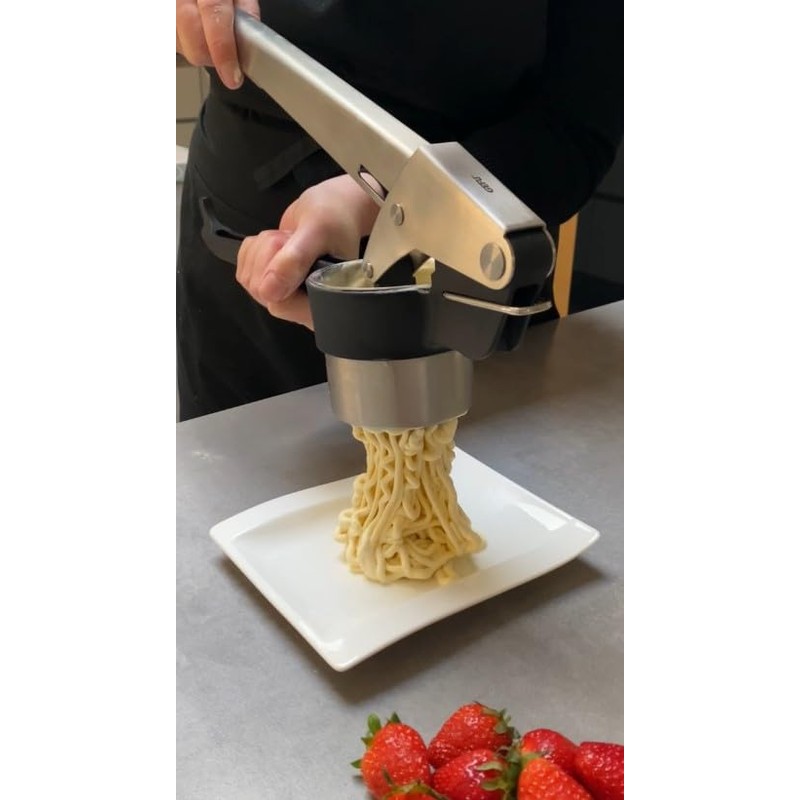 GEFU Force One Potato, Juice and Spaetzle Press, Stainless Steel,