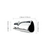 OtpOutopa Car Exhaust Tip 2.5 inch Inlet, Universal Car Exhaust