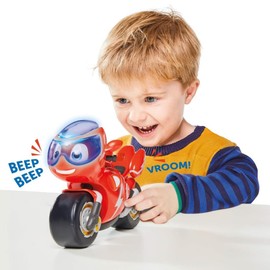 Ricky Zoom Toy Motorcycle with Light and Sounds, Red for Boys,girl