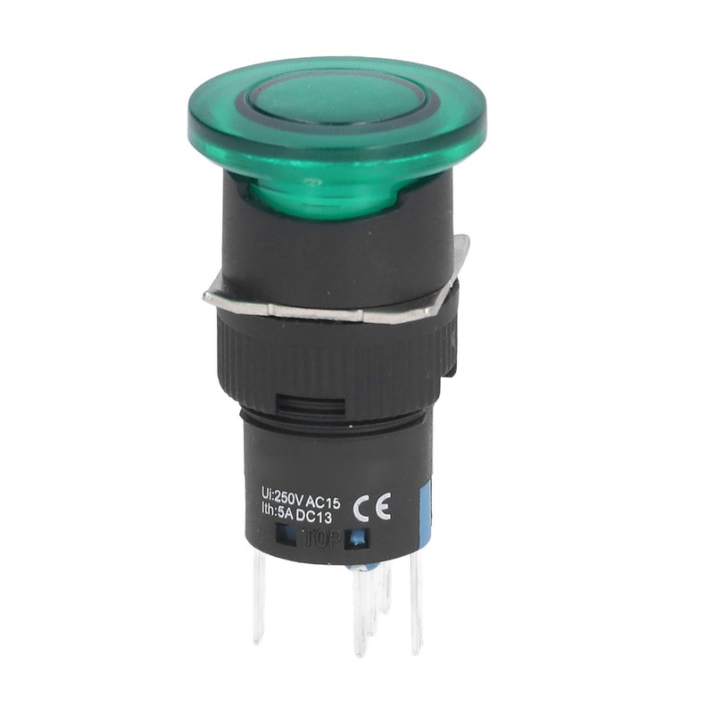 25Pcs/Set Green Mushroom Head Switch IP65 Plastic Mini Button Switches