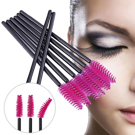 400 Stück Wimpernbürsten, BetterJonny Wimpernpinsel, Wimpernbürste, Wimpernbürste, Augenbrauenbürste, Applikator, Pinsel Wimpern, Make-up-Werkzeug (Rosa)
