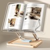 Adjustable Acrylic Book Stand for Reading, Book Holder with Pen