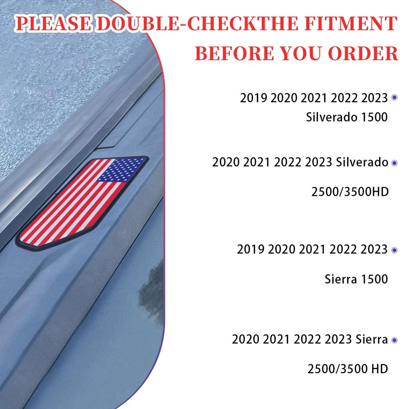 Bed Rail Stake Pocket Covers for GMC Chevy Silverado 2019-2025