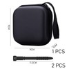 1 x Black Hard Headphone Box with 2 Black Cable