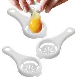 3Pcs Egg Yolk Separator Kitchen Tools - Egg Separator Tool Egg Yolk Remover Cool Gadget Egg Cutter Egg White Separator - Cute Kitchen Gadgets Egg Whites Liquid Egg Yoke Separator Egg Cracker Tool
