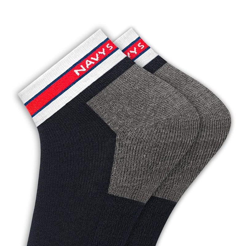 NAVYSPORT Sneaker Socks Men Women Cotton Short Quarter Short Socks,