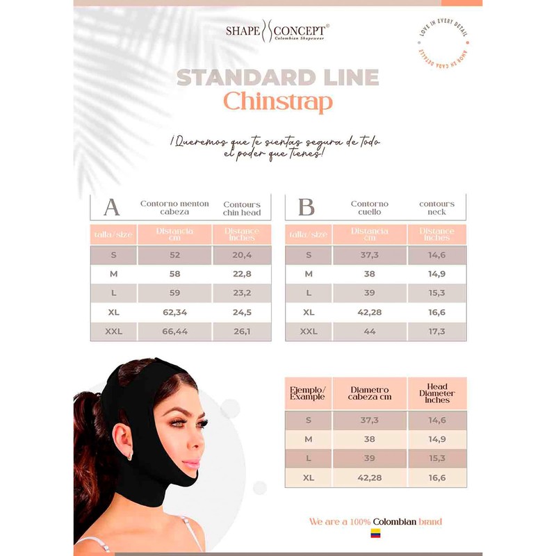 Shape Concept Chin Strap Support Band Neck Bandage Mentonera Post