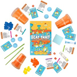 Gutter Games Beat That! L'Esilarante Brivido Gioco da Tavolo delle Sfide Pazze - Giochi per Adulti E Bambini 10 Anni, Giochi di società per Le Natale, Capodanno e Altre Parti - Regali Divertenti
