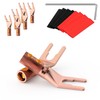 Tertullus 8 Pcs Pure Copper Speaker Spade Connectors Y Plug