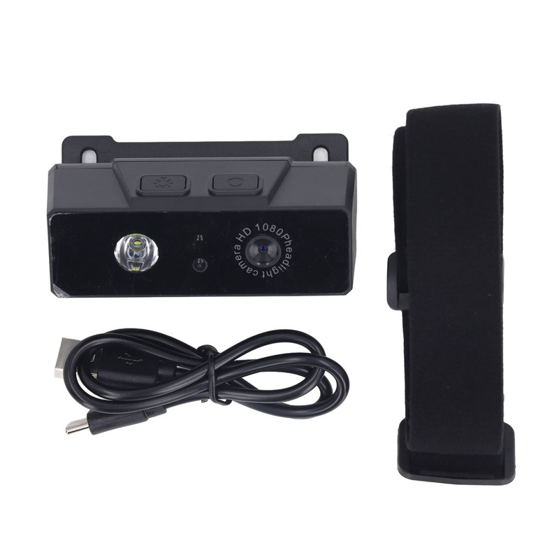 LED Headlamp Camera 2MP 1080P Night Vision IP68 Waterproof Head