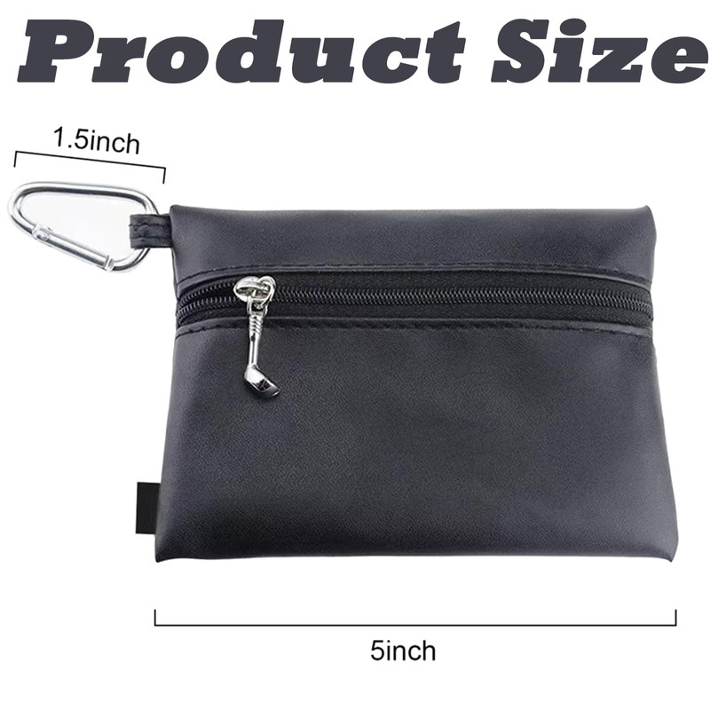 GETJOY Golf Tee Bag, Golf Accessories Bag, Compact, Lightweight, Unisex,