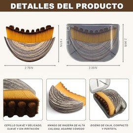 2PCS Cepillos Faciales Para Drenaje Linfático, cepillo de masaje linfático, cepillo seco para masaje de drenaje linfático, Diseño ergonómico, Mandíbul
