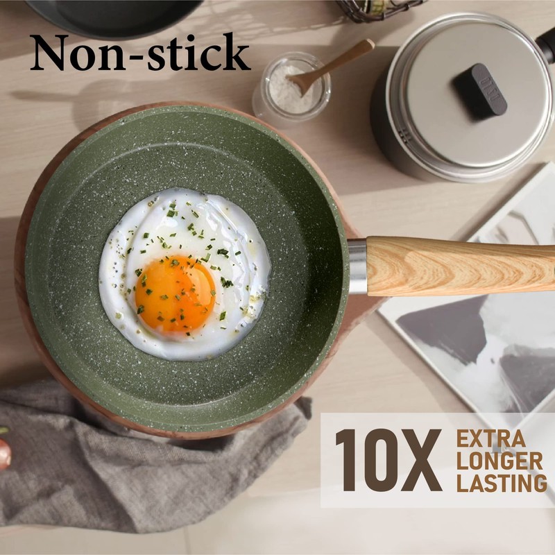 Kitchen Academy Non Toxic Pots and Pans Set Non Stick
