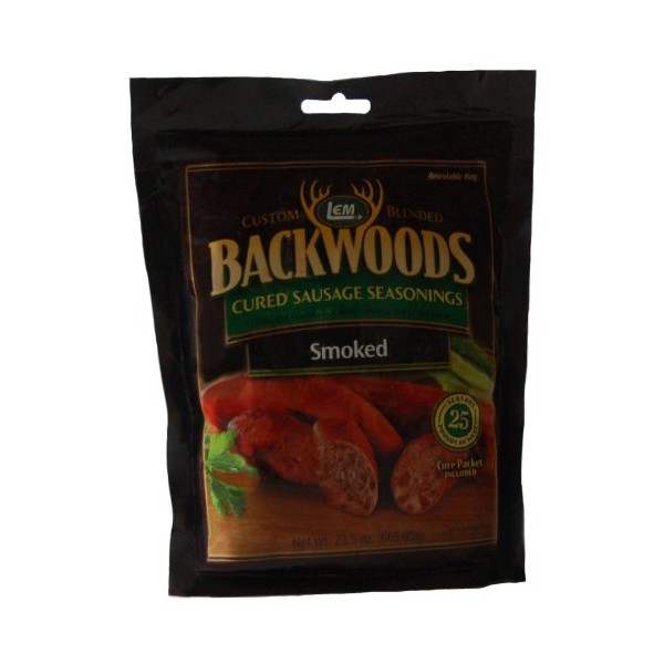 LEM Backwoods Cured Sausage Seasoning with Cure Packet, Smoked Sausage