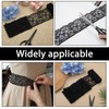 5 Yards Black Lace Trim Ribbon, 4 Inch Vintage Lace