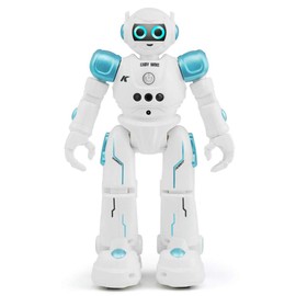 WEECOC RC Robot Toys Gesture Sensing Smart Robot Toy for Kids Can Singing Dancing Speaking Christmas Birthday Gift (R11 Blue)