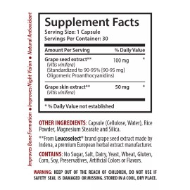 Nature Supplements blood pressure support and help -  GRAPE SEED EXTRACT 150mg 1 Bottle 30 Capsules