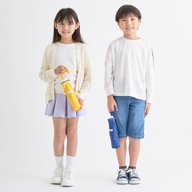 estaa (esta) Kids Folding Umbrella with Safety Design to Prevent