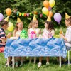 party greeting Blue Sky White Clouds Tablecloth Roll 100FT x