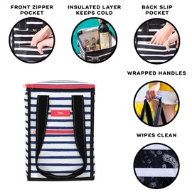 SCOUT Pleasure Chest - Soft, Lightweight, Insulated Cooler, Fits 5 Wine Bottles, Cooler for Beach, Pool, Boat, and Picnics